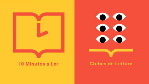 Banner dos projetos 10 Minutos a Ler e Clubes de Leitura 2026/2027